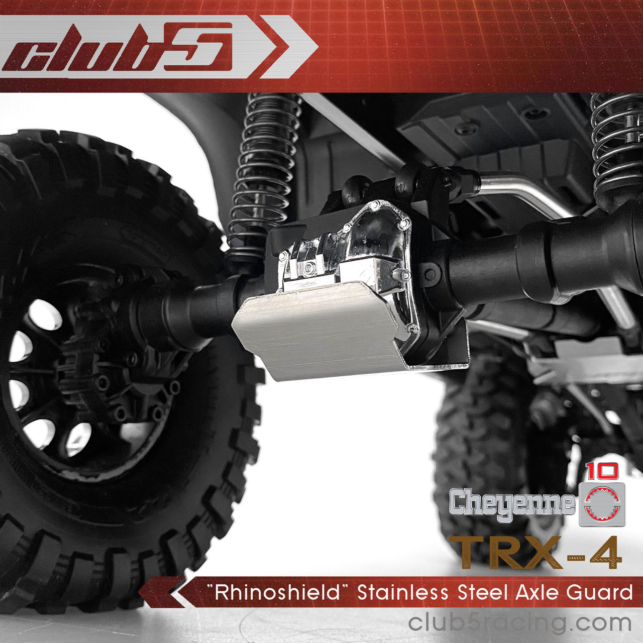 "Rhinoshield" Stainless Steel Axle Guard for TRX-4 1979 K10
