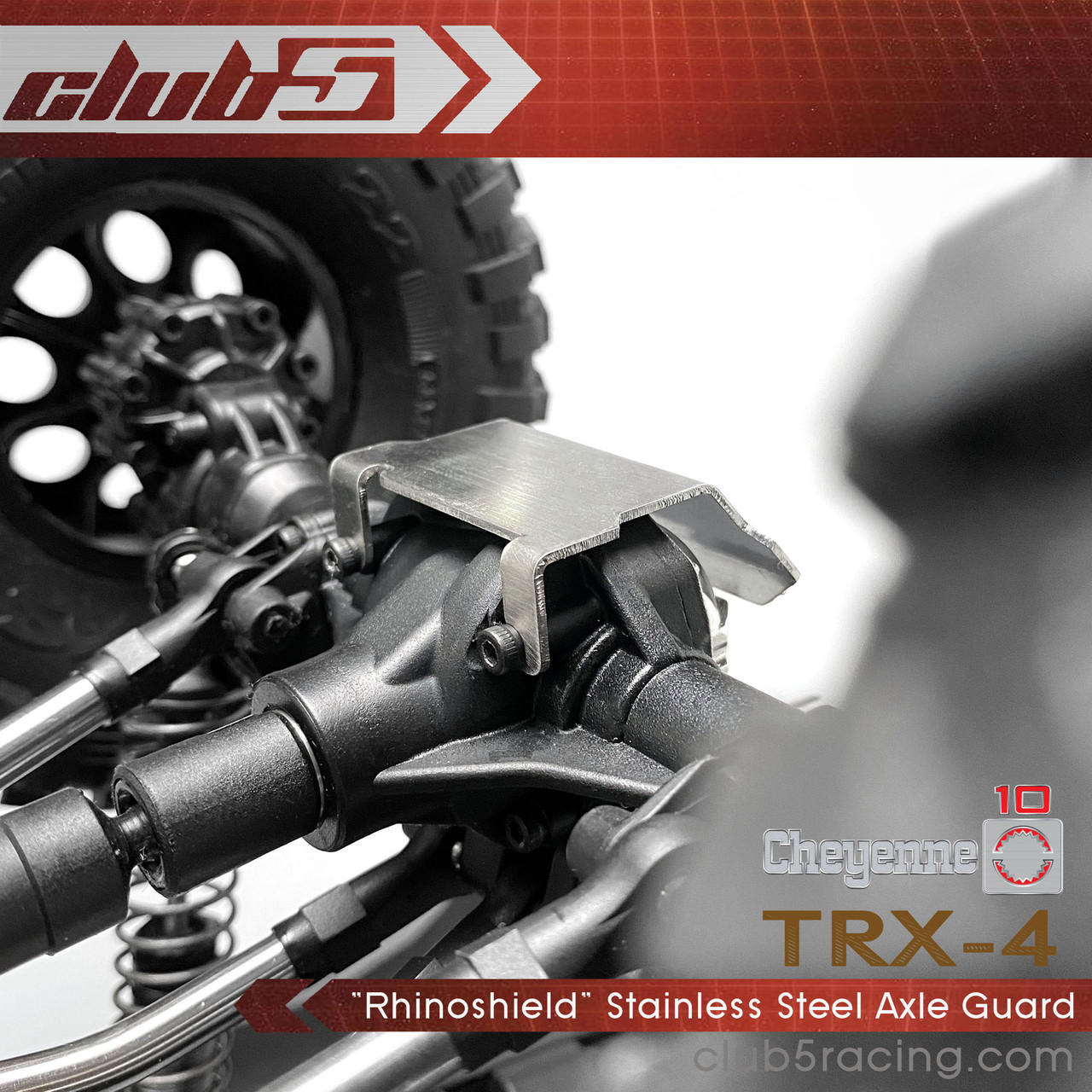 "Rhinoshield" Stainless Steel Axle Guard for TRX-4 1979 K10