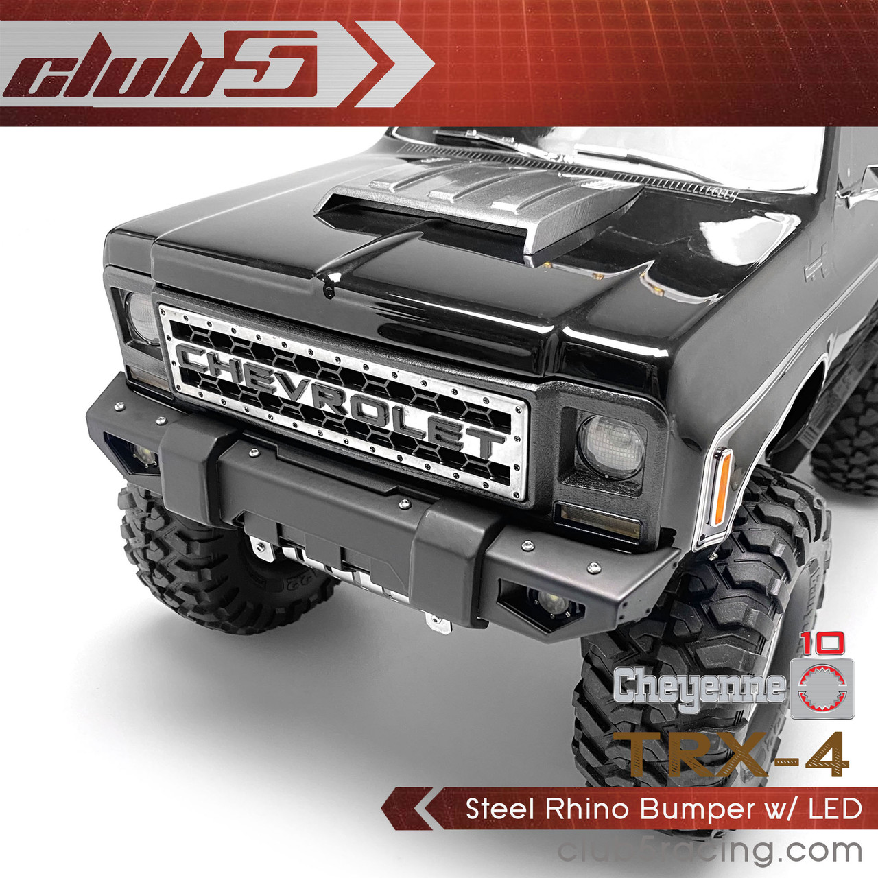 Steel Rhino Bumper w/LED for TRX-4 K10