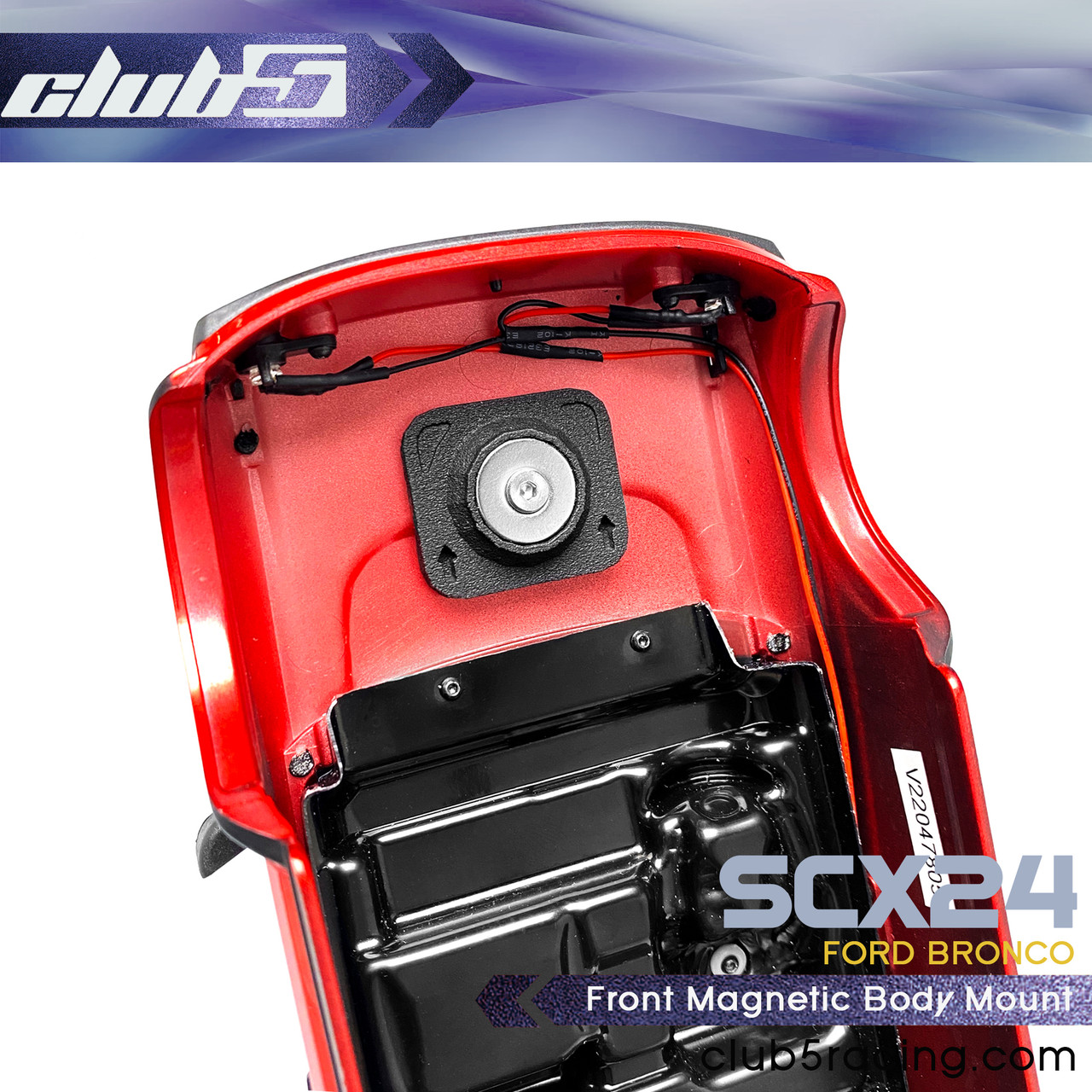 Front Magnetic Body Mount for Axial SCX24 Bronco