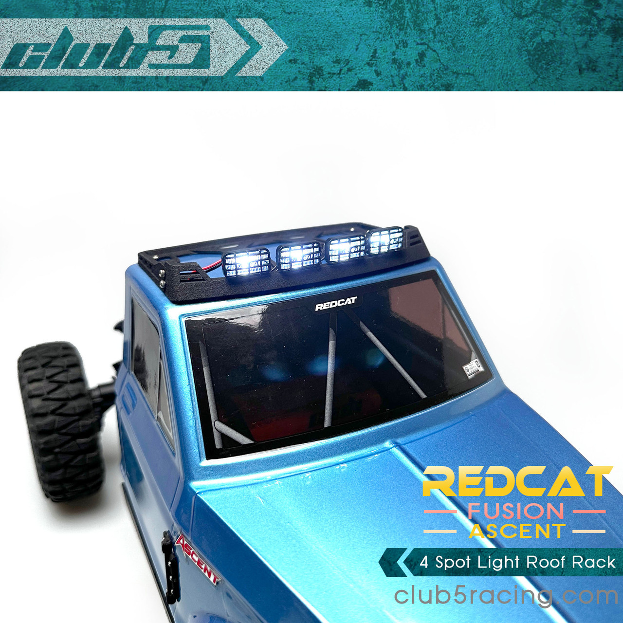 Spot Light Roof Rack for Redcat Ascent / Fusion ( 6V Led )