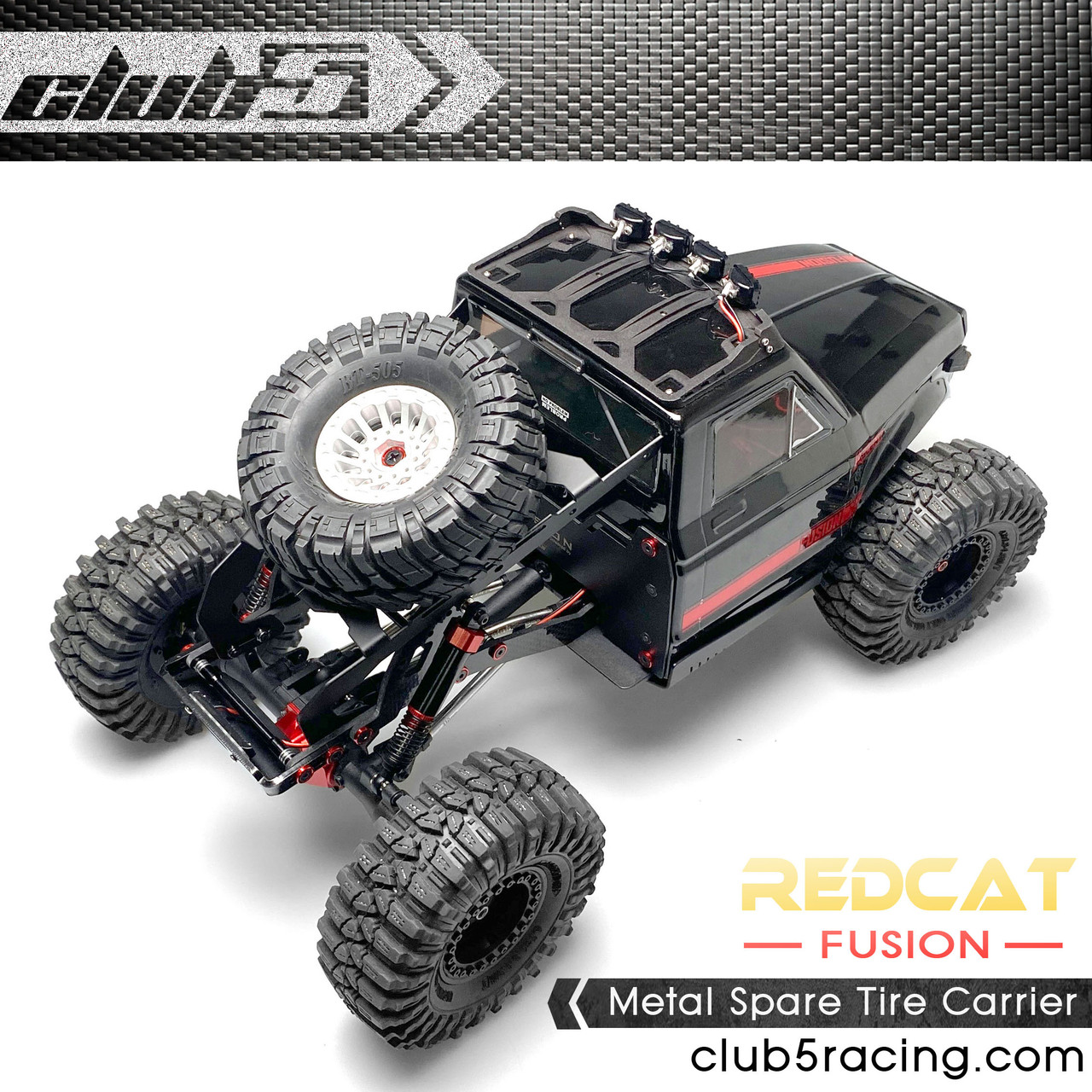 Metal Spare Tire Rack for Redcat Fusion