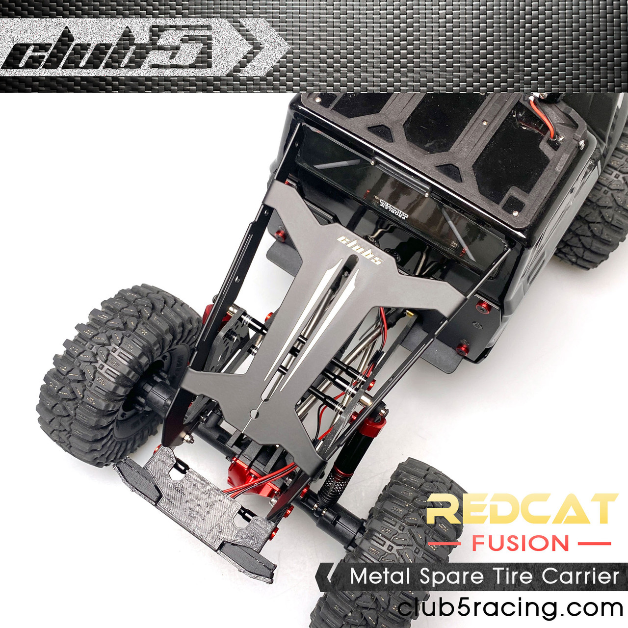 Metal Spare Tire Rack for Redcat Fusion