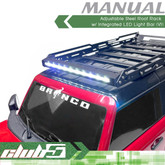 Adjustment Steel Roof Rack (V1) For 1/10 RC Crawler Body