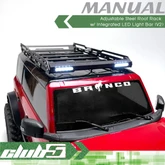 Adjustment Steel Roof Rack (V2) For 1/10 RC Crawler Body
