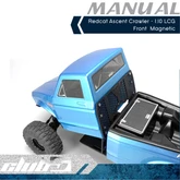 Magnetic Body Mount for Redcat Ascent (Front Cab/Rear Bed)