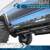 Stainless Step Down Rock-Slider w/ Courtesy Lights for GEN8 Scout II