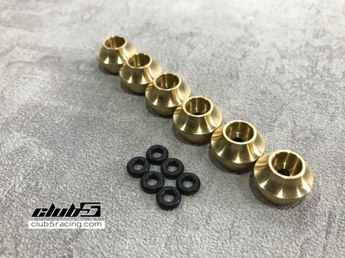 Brass Shock Spring Retainer Cups for TRX-6 G63 AMG 6x6 ( 6 pcs set )