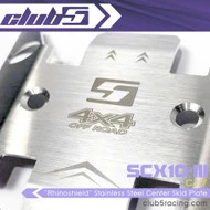 "Rhinoshield" Stainless Steel Center Skid Plate For SCX10III Jeep JT  Motobilt Waypoint 