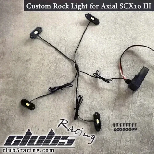 Custom Rock Light for SCX10 III Motobilt Waypoint JT Gladiator ( Waterproof )