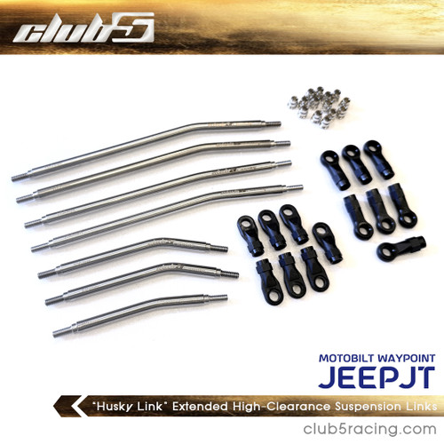 “Husky Link” Extended High-Clearance Suspension Links For SCX10 III Motobilt JT