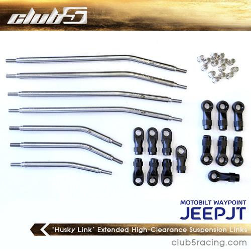 “Husky Link” Extended High-Clearance Suspension Links For SCX10 III Motobilt JT