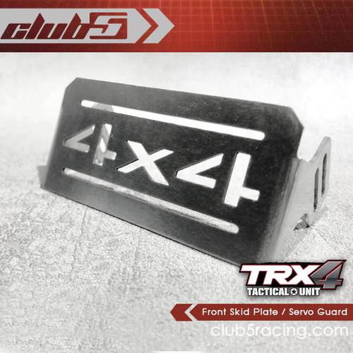 Front Skid Plate / Servo Guard for ''Traxxas'' TRX-4 Tactical Unit