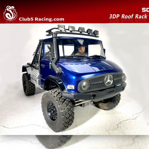 5 Spot Light Roof Rack for Axial UMG10 Unimog Body ( LED inlcuded, 6V )