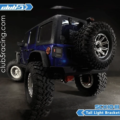 Tail Light Housing w/ Clear Lens (A) for SCX10 III Jeep Wrangler