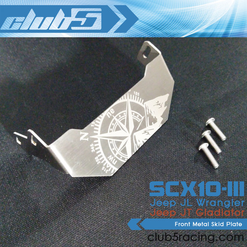 Front Metal Skid Plate for SCX10 III Jeep JL Wrangler / JT Gladiator ( C )