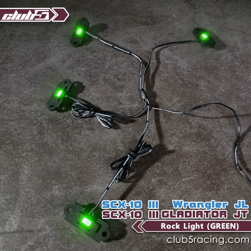 Color Rock Light for SCX10 III Jeep JL Gladiator ( Waterproof )
