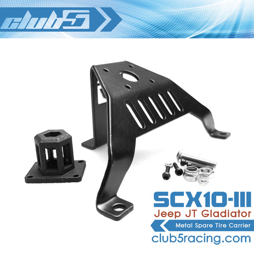 Metal Spare Tire Carrier for Axial SCX10 III JT Gladiator