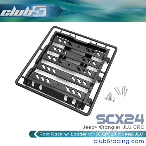 Roof Rack / Side Ladder for SCX24 2019 Jeep Wrangler JLU CRC 