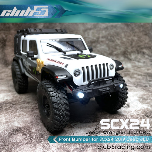 Front Rubicon Bumper for SCX24 Jeep Wrangler JLU / Gladiator JT (V1)