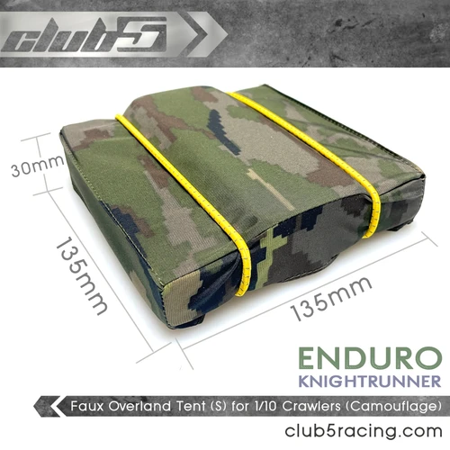 Faux Overland Tent (S) for Scale RC Crawlers ( Camouflage ) Element Knightrunner