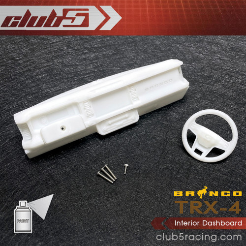 Scale Front Interior Dash Panel for TRX-4 2021 Ford Bronco