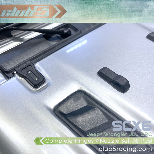 Complete Hinges / Nozzle Set (16 pcs ) for SCX6 Jeep JLU Wrangler ( SLS 3DP )