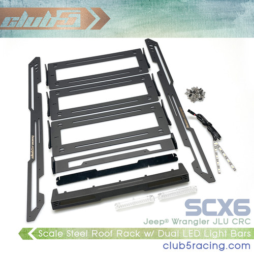 Metal Roof Rack ( V2 ) for SCX6 Jeep JLU Wrangler