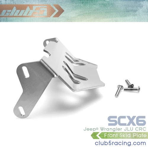 Front Skid Plate ( Stainless Steel ) for Axial SCX6 Jeep JLU Wrangler