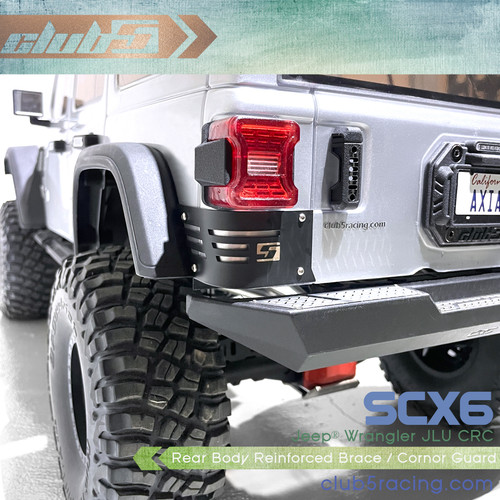 Rear Body Reinforced Brace / Corner Guard for SCX6 Jeep JLU Wrangler