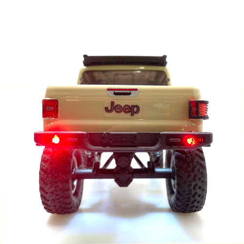 Rear Bumper w/ LED for Axial SCX24 Jeep Gladiator JT