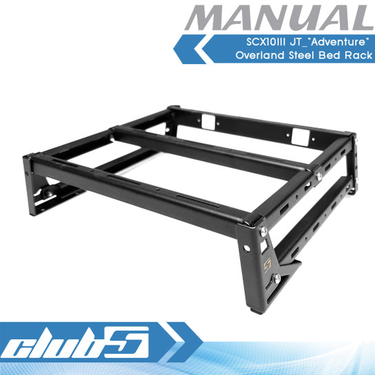 SCX10III JT_"Adventure" Overland Steel Bed Rack