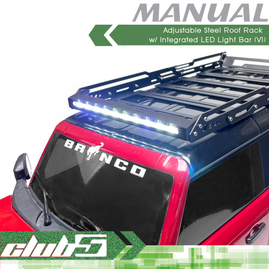 Adjustment Steel Roof Rack (V1) For 1/10 RC Crawler Body