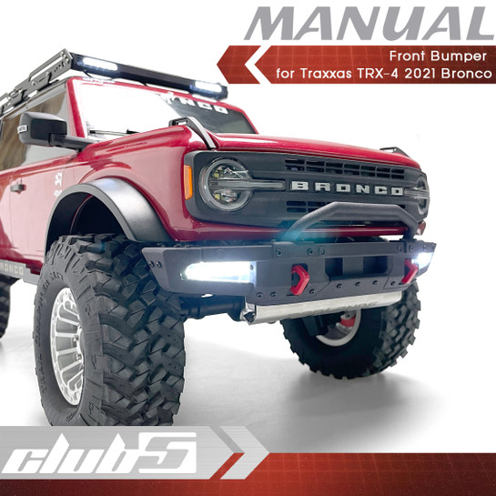 Front Bumper for Traxxas TRX-4 2021 Bronco