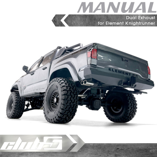 Dual Performance Exhaust  for ELEMENT RC KNIGHTRUNNER