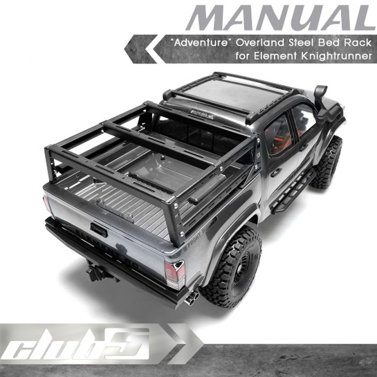 "Adventure" Overland Steel Bed Rack for ELEMENT RC KNIGHTRUNNER