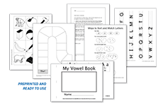 Sounds, Letters, and Words in PreK Ready Resources