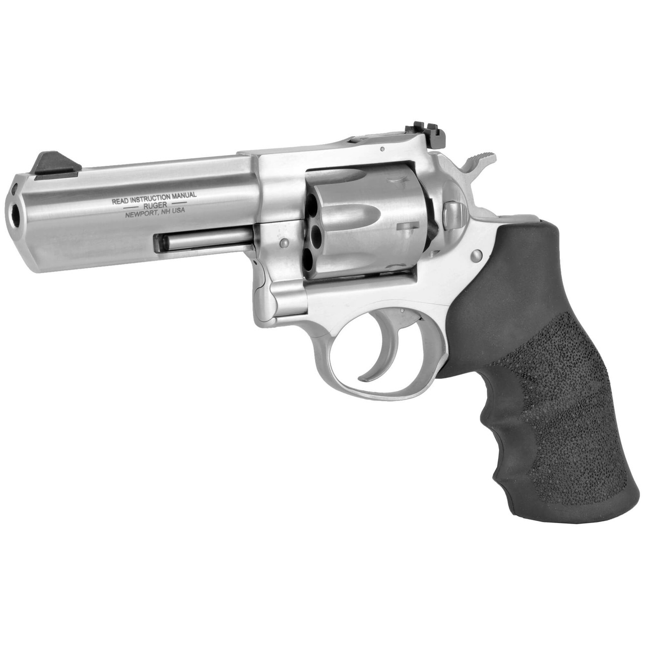 Ruger GP100 4" in .38 Special & .357 Magnum Stainless Steel Angled View