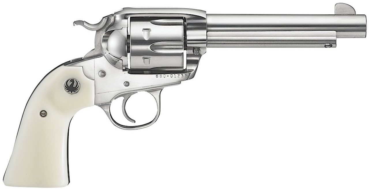 Ruger Vaquero Bisley Stainless w/ Ivory Grip 5.5" CALIFORNIA LEGAL - .45 Colt