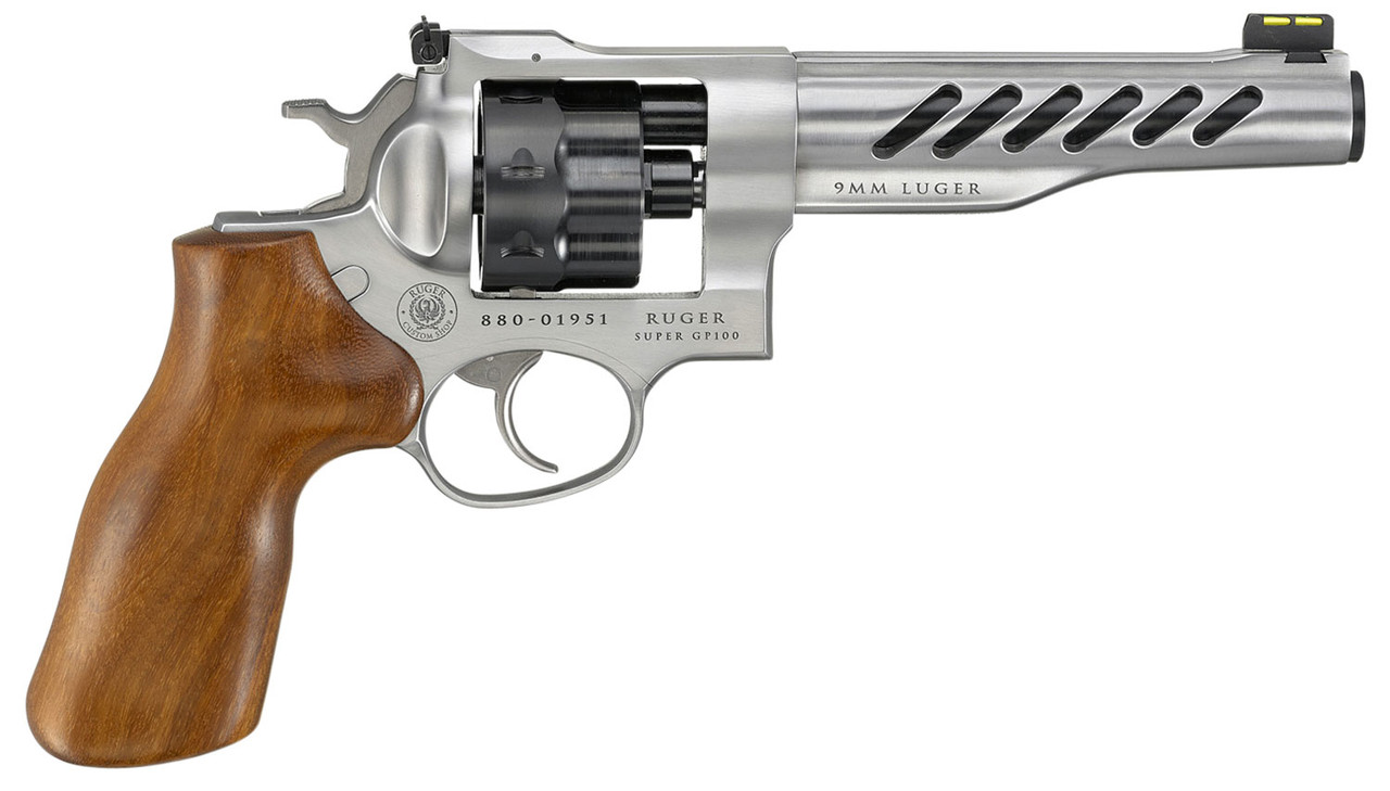 Ruger Super GP 100 Stainless 6" CALIFORNIA LEGAL - 9mm