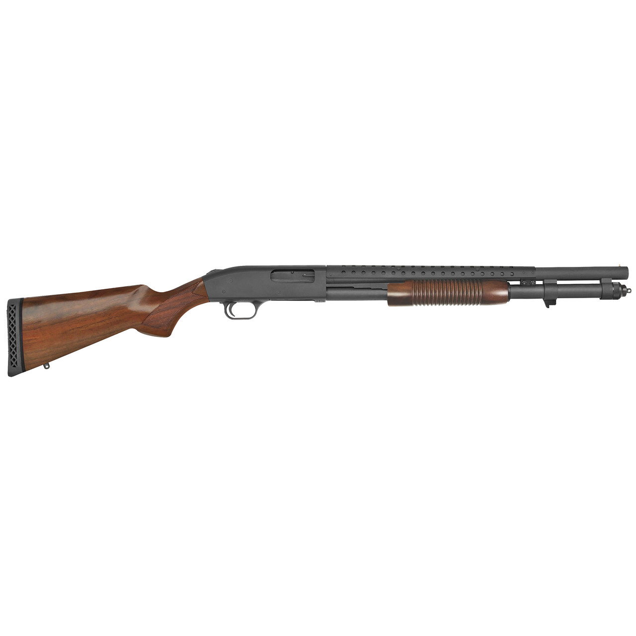 Mossberg 590 Retrograde 9-Shot w/Heat Shield CALIFORNIA LEGAL - 12ga - Walnut