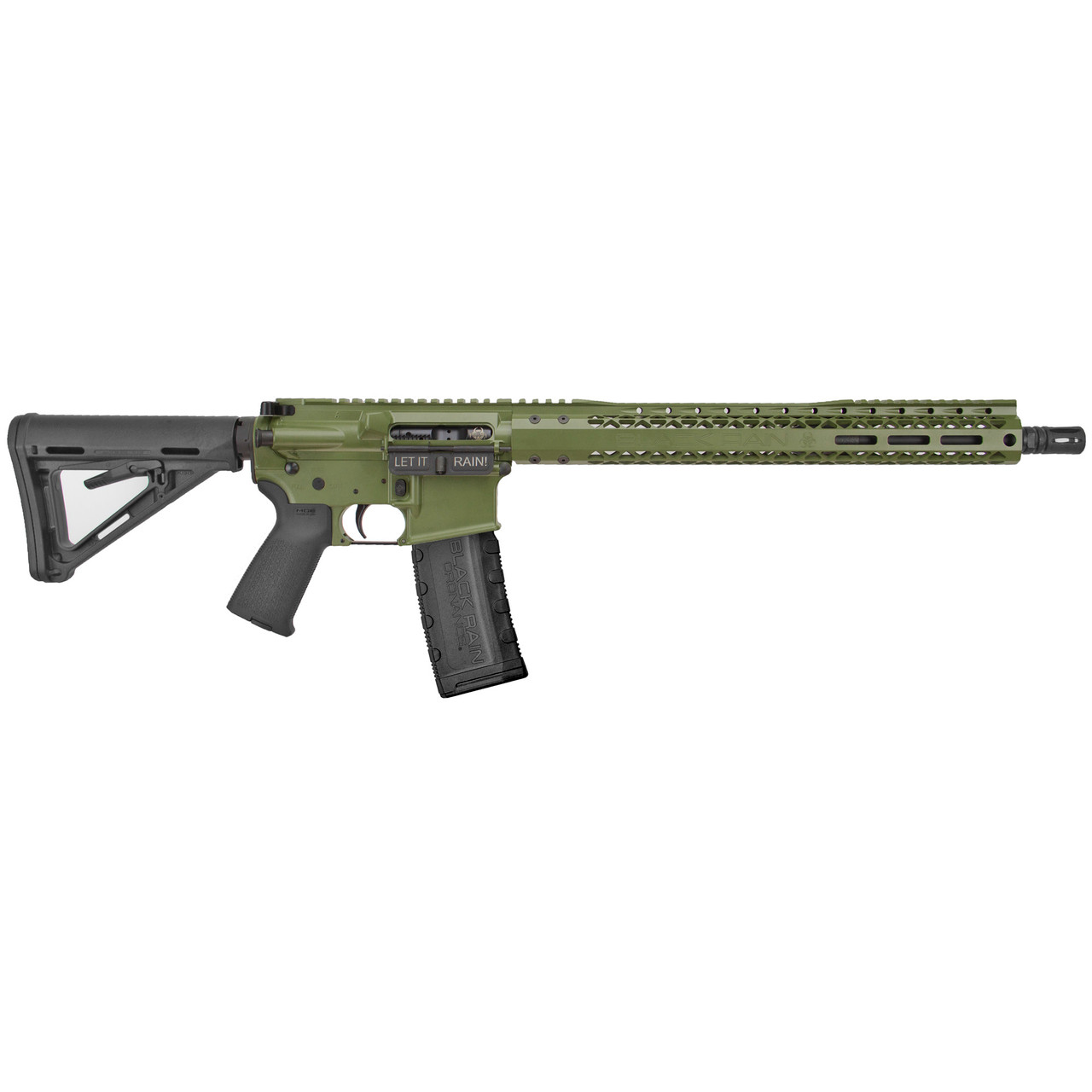 Black Rain Ordnance Spec15 CALIFORNIA LEGAL - .223/5.56 - Bazooka Green