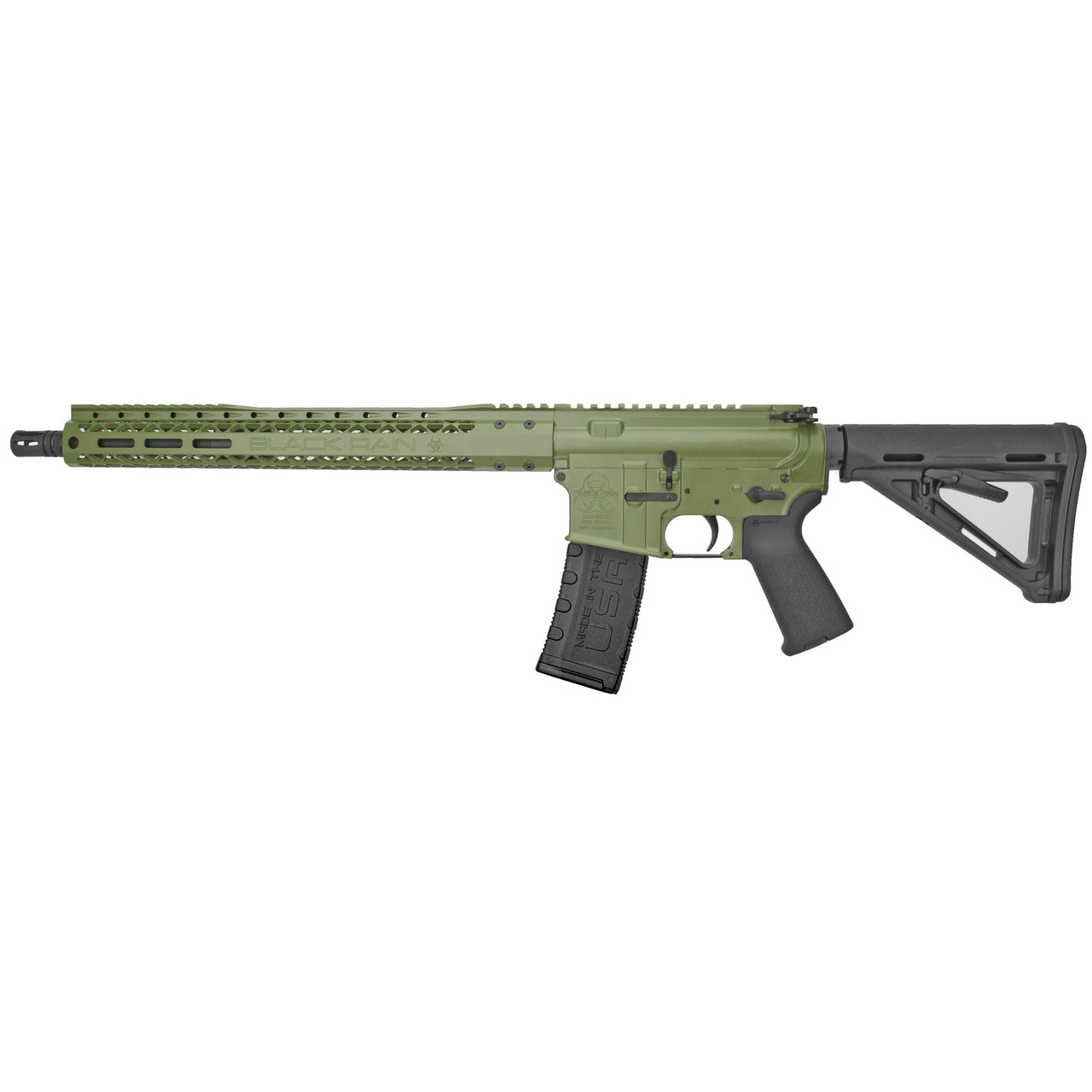 Black Rain Ordnance Spec15 CALIFORNIA LEGAL - .223/5.56 - Bazooka Green