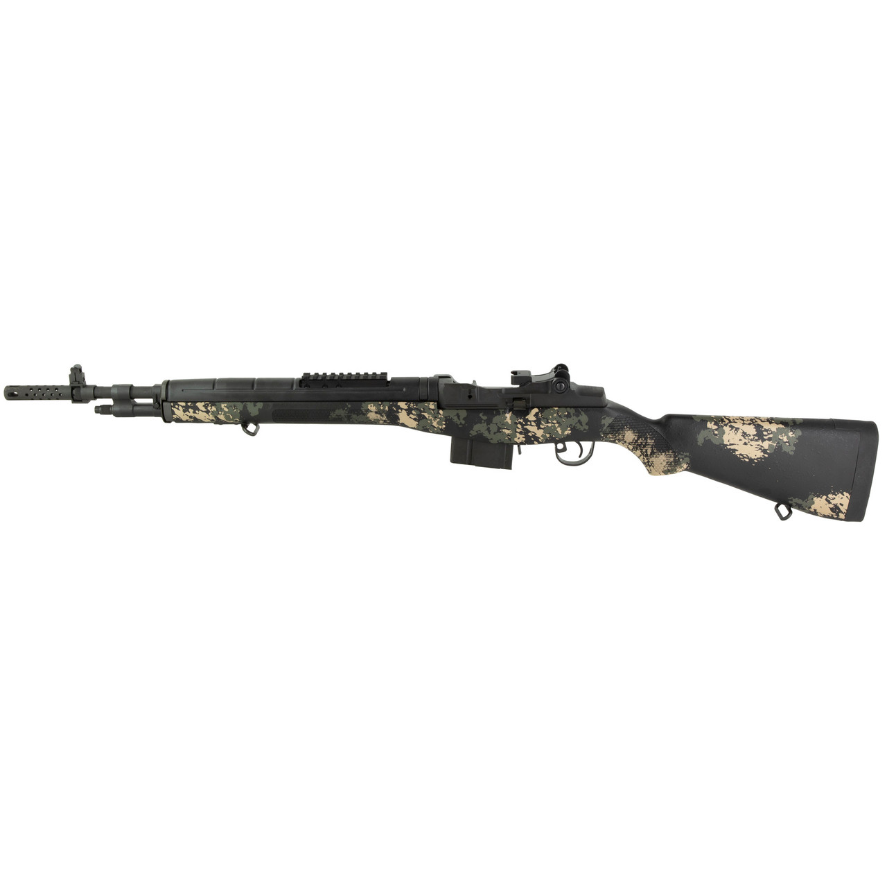 Springfield M1A Scout Squad CALIFORNIA LEGAL - .308/7.62x51 - Green/Tan Camo