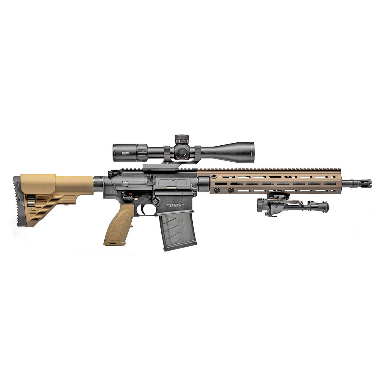 Wilde Built Tactical HK MR762A1 Long Rifle Package III in 7.62x51 NATO Flat Dark Earth Right Side