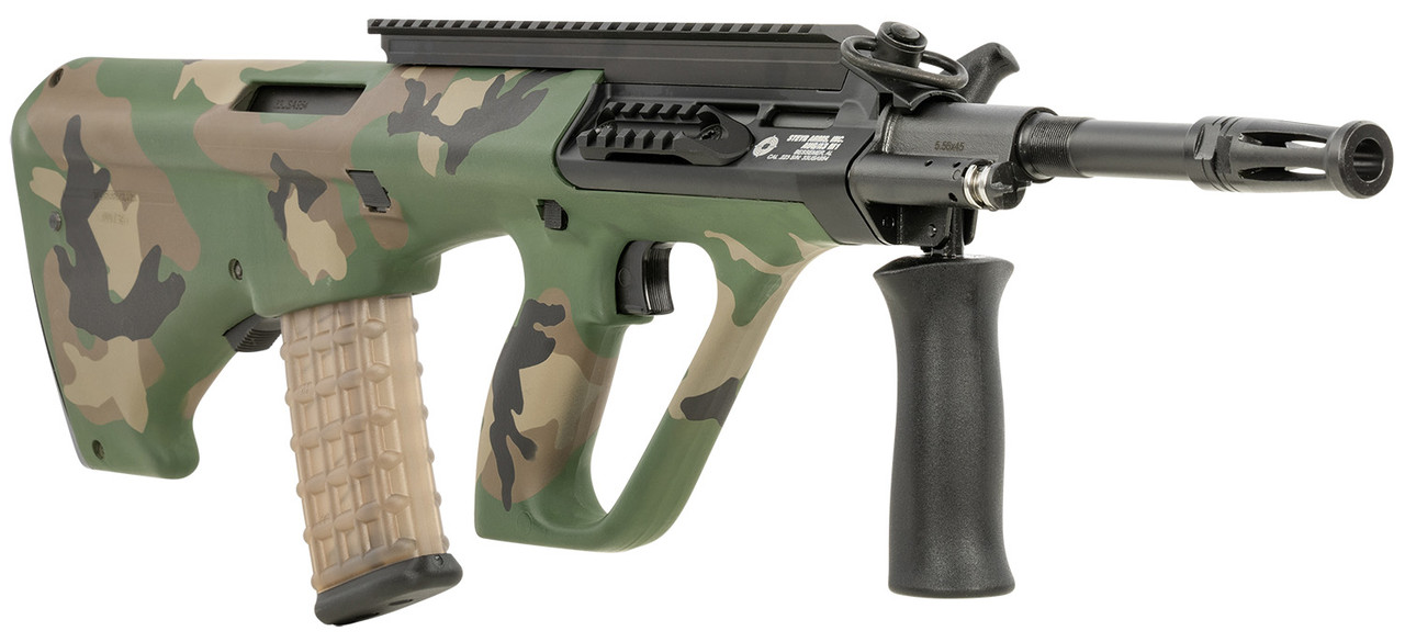 Woodland M81 Camo Stencil -- Rifle