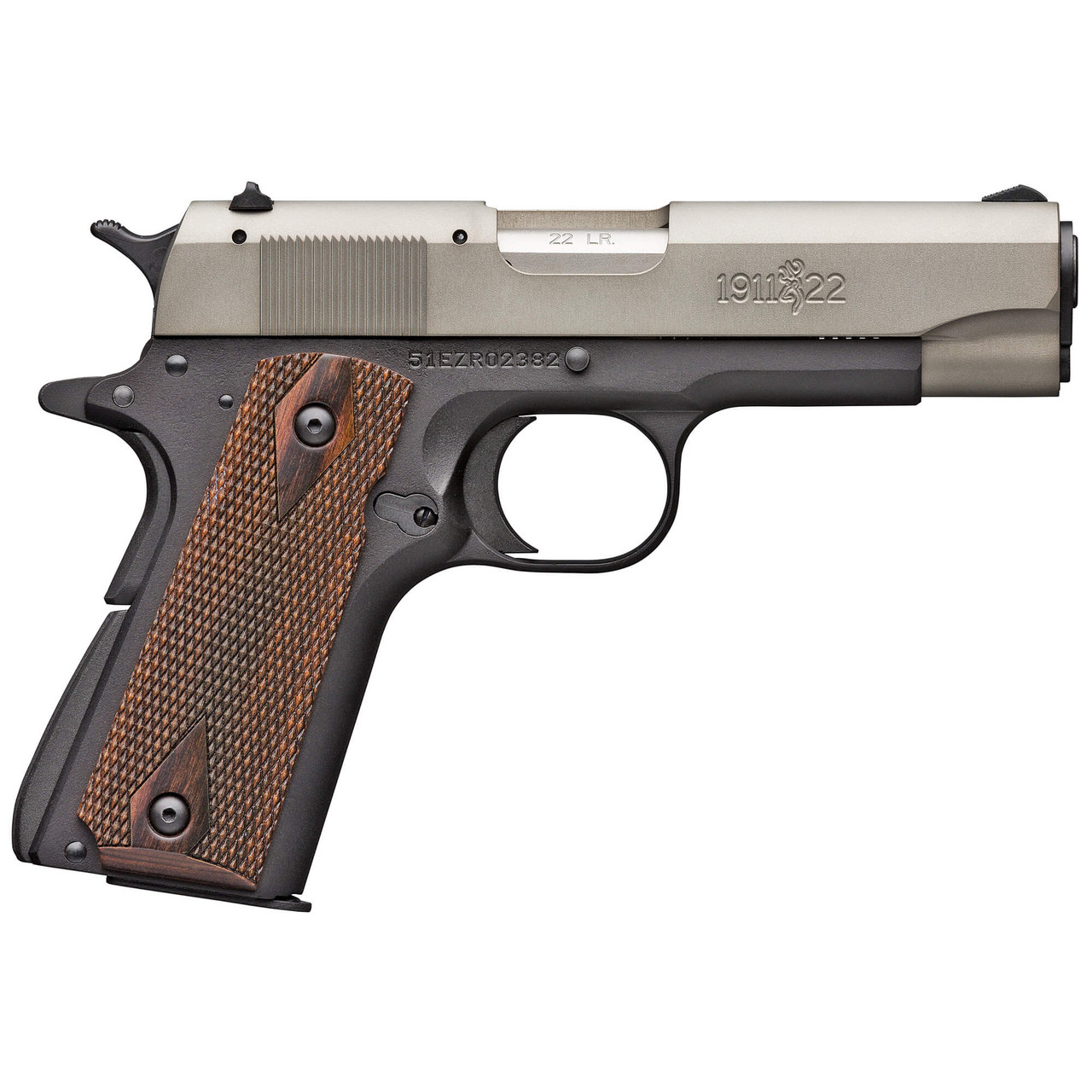 Wilde Built Tactical Browning 1911-22A1 in .22 LR Two Tone Right Side