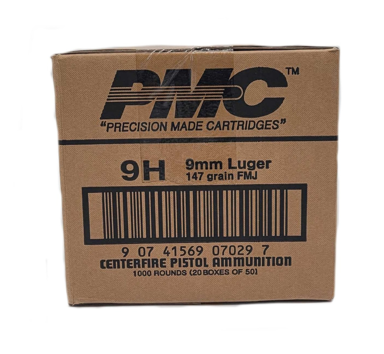 PMC Bronze 9mm 147 Grain FMJ 1000rds WBT Guns