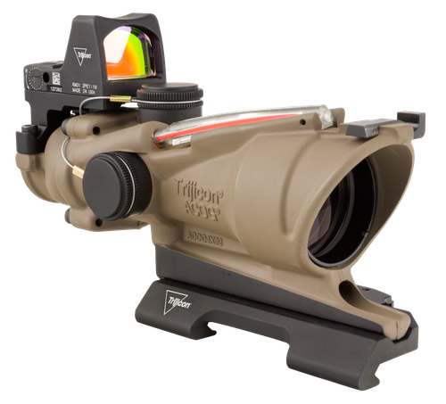 Trijicon ACOG ECOS Red Crosshair .223 BDC 4x32 Rifle Scope – Flat Dark Earth