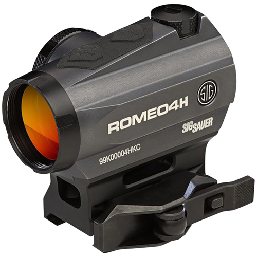 Sig Sauer ROMEO4H Red Ballistic Circle Quadraplex/ Red Dot – 1 MOA, Graphite